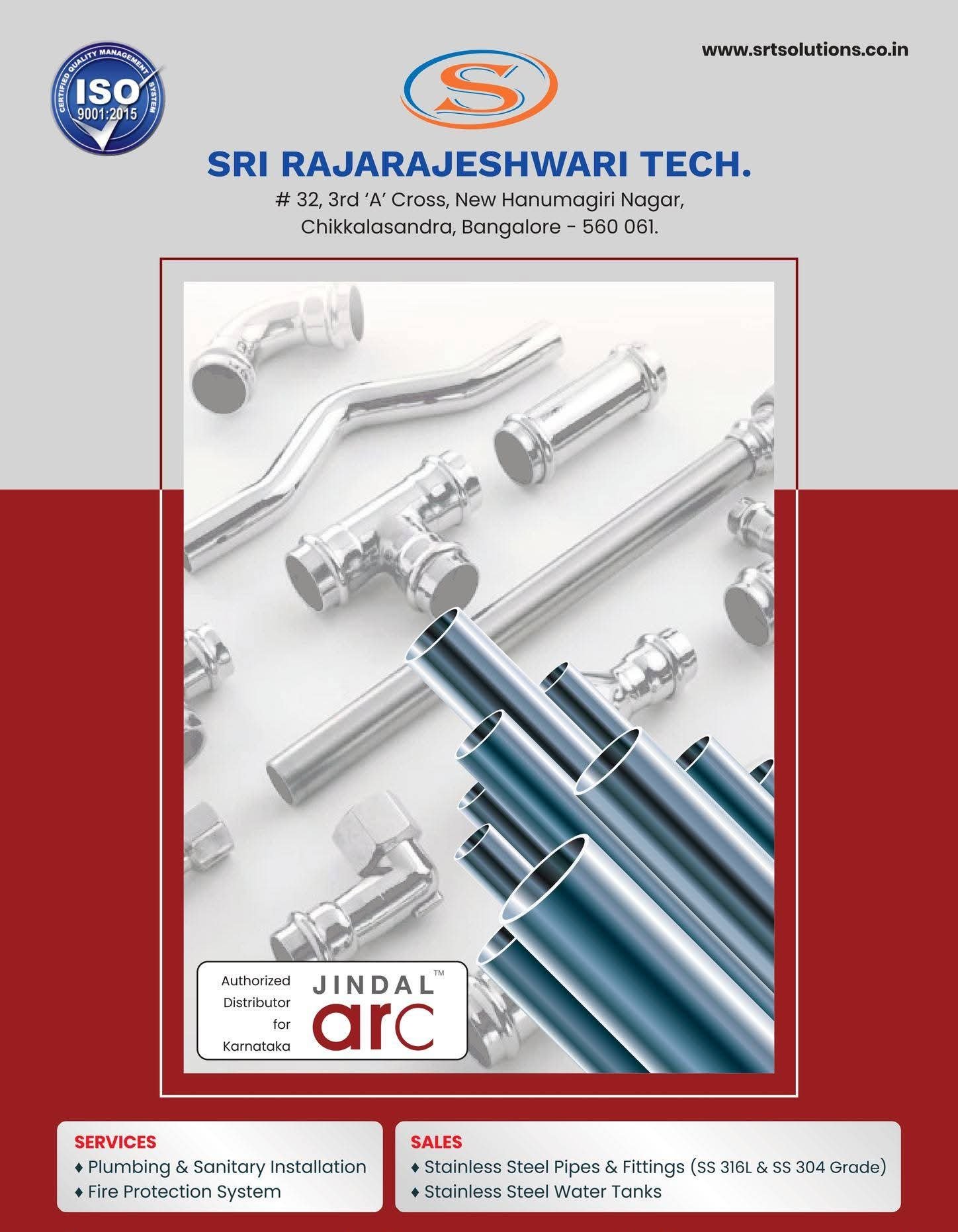 Sri Rajarajeshwari Tech (SRT) Strengthens Position as a Leading Plumbing & Firefighting Solutions Provider