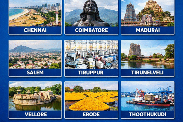 Top 10 Cities in Tamil Nadu Driving Growth, Industry and Urban Expansion
