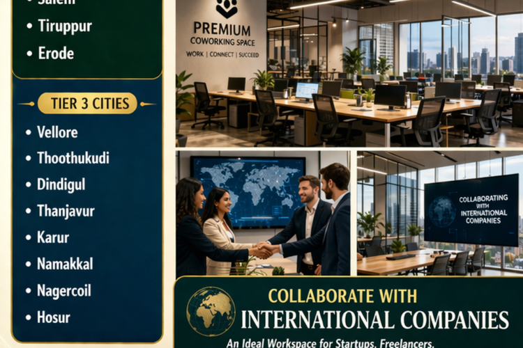 Tamil Nadu Emerging as a Hub for Premium Coworking Spaces in Tier 2 & Tier 3 Cities