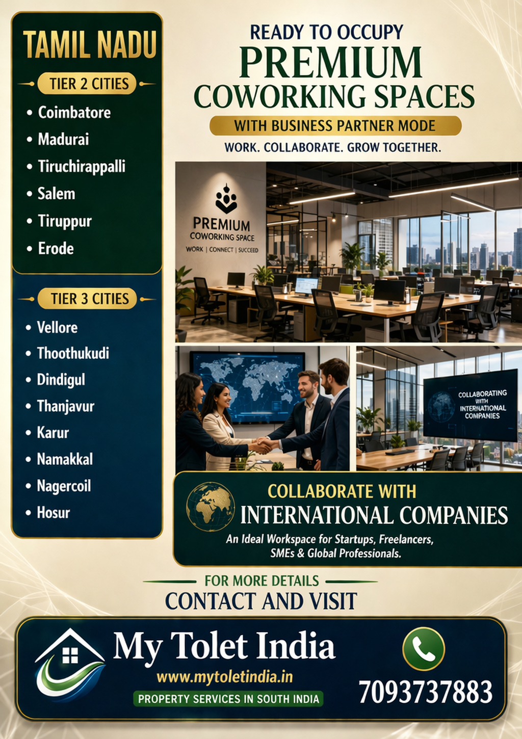 Tamil Nadu Emerging as a Hub for Premium Coworking Spaces in Tier 2 & Tier 3 Cities