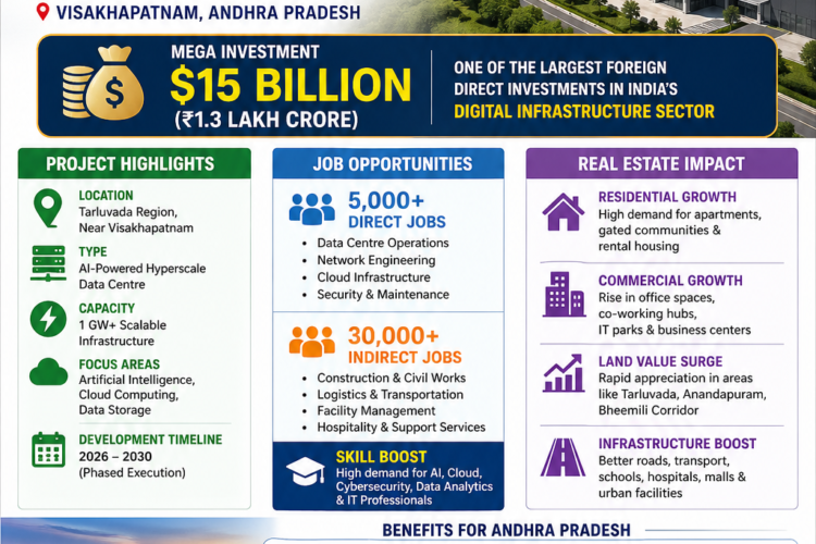 VIZAG EMERGES AS INDIA’S AI CAPITAL: GOOGLE TO LAY FOUNDATION FOR $15 BILLION DATA CENTRE