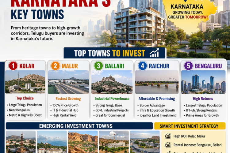 Telugu Investors Driving Real Estate Growth in Karnataka’s Key Towns