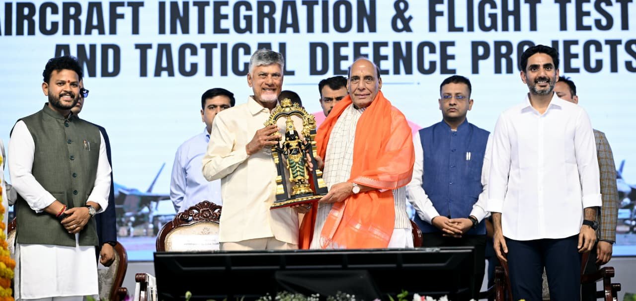 Rajnath Singh Praises Andhra Pradesh as “Advance Pradesh” During AMCA Project Launch